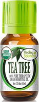 Organic Tea Tree Essential Oil (100% Pure - USDA Certified Organic) Best Therapeutic Grade Essential Oil - 10ml