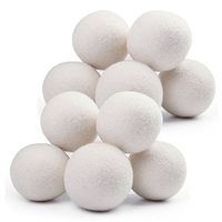 Wool Dryer Balls Organic 6 Pack 100% Natural Fabric Softener Reduce Wrinkles Drying Time Baby Safe & Hypoallergenic Chemical Free Small 6 cm