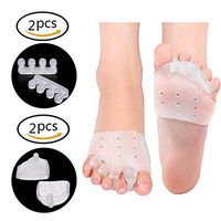 HAIHF Silicone Gel Toe Separator/Straightener, Hammer Toe Separator Gel Day and Night Time Kit Orthopedic Hallux valgus Protector Foot Care