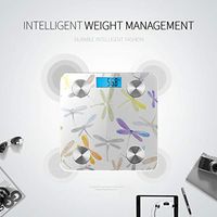 Bluetooth Bmi Scale Cartoon Cute Wings Butterfly Dragonfly Electric Scales for Weight Body Fat Composition Monitor Analyzer with Smartphone App for Body Management-396 Lbs