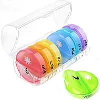 Weekly Pill Organizer - UPRAVL Twice a Day Large Pill Box Case, 7 Day Travel Pill Container with Portable Design and Removable Compartments, Daily Medicine Organizer for Vitamin/Fish Oil/Supplements