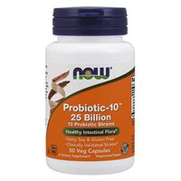 NOW Foods Probiotic-10 25 Billion, Veggie Caps 50 ea