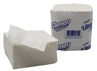 Cleneo Premium Quality White Cut Restaurant & Toilet Tissue Paper - Case of 36x250