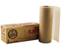 Raw Rolls Classic Natural Unrefined Rolling Paper King Size 3 Meter ( 9 Feet ) 1 Pack