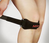 Active Knee Straps by NMT ~ Rapid Knee Pain Relief for Women & Men, Tendonitis ~ Adjustable Support, Joint Balance ~ Aerobics, Basketball, Hiking, Running ~ New Physical Therapy- 2 Pack Black Bands