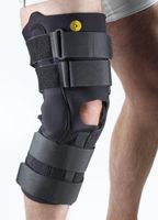 Corflex Range of Motion Hinged Anterior Closure Knee Wrap-2XL-CoolTex-Op Pop (opening behind knee)
