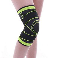 Yzpyd 1 Pair of Knee Support Men's and Women - Compression Sleeves Non-Slip Running, Hiking, Football, Basketball Meniscus Tear Arthritis,Green,S