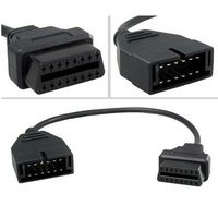 ADSRO Car Connector Auto Diagnostic Adapter Cable for GM 12pin to 16Pin OBD1 OBD2