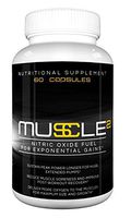 Muscle Squared - Premium Nitric Oxide Booster with L-Arginine for Exponential Muscle Gain with Better Workouts and Explosive Results