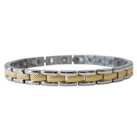 Magnetic Therapy Bracelet BL Laced Silver and Gold