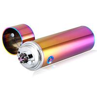 Padgene 360° Triple Arc Plasma Beam Lighter, USB Rechargeable Windproof Electrical Cigar Lighter (Rainbow)