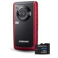 Samsung W190 5.5MP HD Pocket Camcorder Red