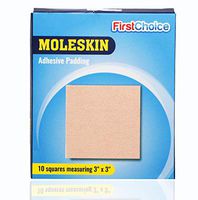 Extra Durable Moleskin Patches - 3" x 3" 10 Pack