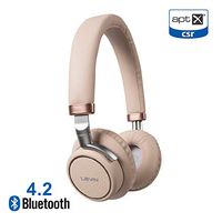 RESEE M88 Bluetooth Wireless Headphones, Active Noise Cancelling Headphones Over Ear, Foldable Headset with Mic - Black (Gold)