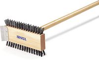 Carlisle 4002600 Wood Handle Broiler Master Brush, Carbon Steel Bristles, 30" Handle, 1" Bristle Trim, 30-1/2" Overall Length (Pack of 6)