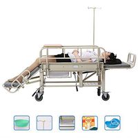 SHIYN Lightweight Folding Adult Wheelchair, Multi-Function Home Care Bedmedical Multi-Functional Fully Lying Flat Reclining Wheelchair Car Wheelchair with Toilet