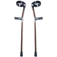 Walking Lightweight Adjustable Forearm Crutches Size M (Pair) - Bronze