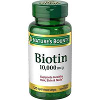 Natures Bounty Biotin 10000mcg Softge Size 120 Count Bottle