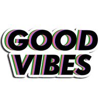 Good Vibes Sticker Positive Stickers Waterbottle Sticker Tumblr Stickers Laptop Stickers Vinyl Stickers