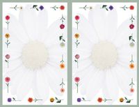Masterpiece Daisies 2-up Invitation - 8 Sheets & 16 Envelopes