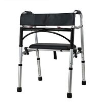 Drive Healthcare with Seat Plate Walking Aids Folding Walking Frame Medical Walking for Elderly, Seniors, Handicap, Disabled Walker Aids Rollator