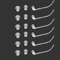 Hiibaby® 18 pcs Ear Plug with 6 tubes Siemens Resound BTE Hearing Aid Aids Eartips Domes (size S M L)