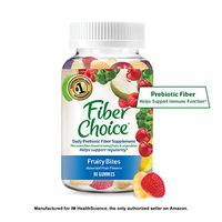 Fiber Choice Fruity Bites Daily Fiber Gummies, #1 Gastroenterologist Recommendedⱡ, Helps Support Regularity*, Prebiotic Fiber Helps Support Immune Function*, Gelatin Free, 90 Count Assorted Fruit