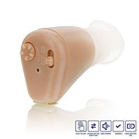 Hearing Amplifier Rechargeable, Small Sound Amplifier Noise Reduction for Adults and Seniors(Fit to Either Ear)