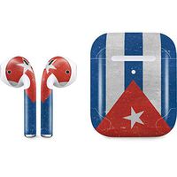 Skinit Decal Audio Skin for Apple AirPods with Wireless Charging Case - Officially Licensed Skinit Originally Designed Cuban Flag Distressed Design