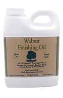 Chalk Mountain Brushes 16oz Walnut Oil Food Safe Finisher. Great for Wooden Utensils. Preserve and Beautify Unfinished Wood