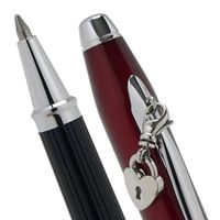 Cross Sentimental Pearlescent Scarlet Red and Glittering Pavé-textured Band Selectip Rolling Ball Pen