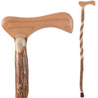 Handcrafted Wood Walking Cane - Made in the USA by Brazos - Twisted Sassafras - 40 Inches
