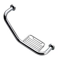 Bathroom safety rails Bathroom Handrails, Non-slip Copper Material Silver Armrest 460mm