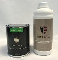 DuChateau Combo Pak DuChateau Floors 33.8 fl oz Premium Floor Cleaner & Protectant 1 Liter and 33.8 fl oz Floors Maintenance Oil, Clear 1 Liter