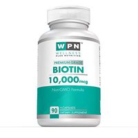 WPN Supplements Biotin 10,000 mcg | Supports Healthy Hair, Skin & Nails | Premium Grade | Non GMO Formula | 90 V-Capsules