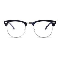 Unisex Blue Light Blocking Glasses Square/Half Frame Eyeglasses Frame Anti Blue Ray for Computer Game Eyewear