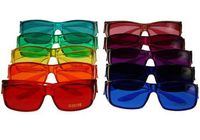 Color Therapy Glasses Full Color Set Fits Over Prescription Glasses (Set of 10 Colors)