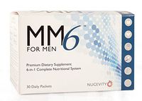 MM6 for Men - Daily Multivitamin Supplement with Omega-3 Fish Oil - for Adult and Senior Men - 30 Packets