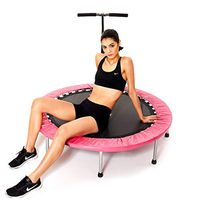Bathtub Rails Trampoline Home Children's Indoor Trampoline Bounce Bed Family Adult Trampoline Slimming Equipment,Bearing Weight 150KG (Color : Pink, Size : 40inches)