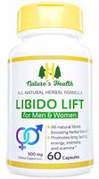 Libido Lift for Men and Women, Natural Libido Enhancer, Circulation and Energy, Horny Goat Weed Blend with Cuscuta and Ginseng, 500 Mg, 60 Capsules, Nature’s Health
