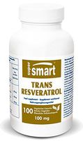 Supersmart - Trans-Resveratrol 100 mg - Powerful Antioxidant Combats Against Metastasis - Extract of Hu Zhang Root | Non-GMO - 100 Vegetarian Capsules