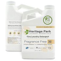 Heritage Park Laundry Wash for Delicate Fine Fabrics - Fragrance Free & Hypoallergenic (32 Oz. Bottle) - Concentrated for High Efficiency (HE) Machines - Dermatologist Tested