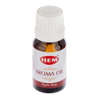 Hem Incense Aroma Oil 10 ML Mystic Amber Jasmine Musk Orange Rose Sandal Choose Scent and Quantity. (Set of 6, Mystic Rose)