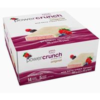 Power Crunch Protein Energy Wafer Bar - Wild Berry Creme (12 Bars)