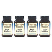 Swanson Bavarian Herbal Bitters 120 Caps 4 Pack