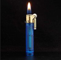 Candy Color Lighter Butane Soft Flame Lighter Transparent Lightweight Design Good Gift(come without butane)