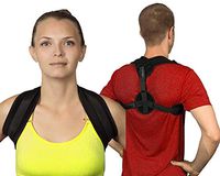 LEXSSON Posture Corrector Back Support Brace for Men & Women: Adjustable & Wearable Medical Posture Device with Comfort Shoulder Straps to Improve Lumbar, Thoracic & Cervical Pain & Slouching