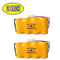 (2 Pack) Lithonia ELB0501N 4.8v 1500mah NiCad Battery Pack Exit Sign Emergency Light ELB4814N Prescolite ENB048015 Dantona Custom-45 Prescolite ELB0501N1