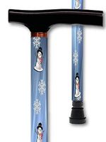 Adjustable Walking Cane T Handle Snowman Holiday Design BFunkyMobility