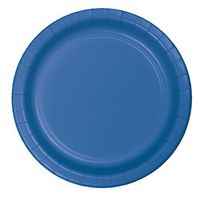 Creative Converting Touch of Color 8 Count Paper Lunch Plates, True Blue